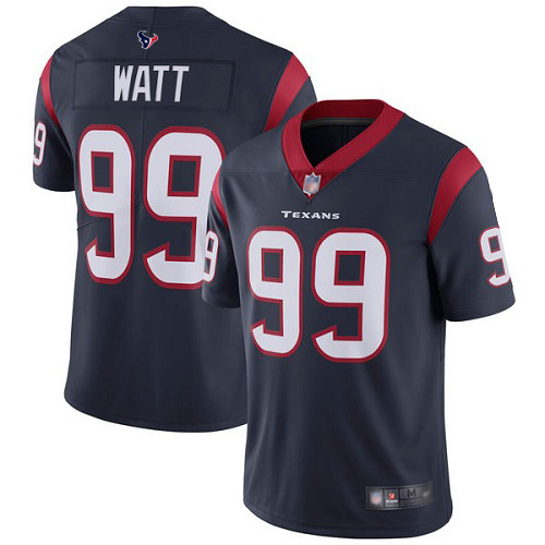 Houston Texans Limited Navy Blue Men J J Watt Home Jersey NFL Football 99 Vapor Untouchable